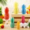 6 Pcs Summer Pineapple Table Decorations Pineapple Centerpiece Wooden Hawaii Luau Party Decorations Pineapple Tabletop Decor 3D Summer Table Sign for Luau Tropical Party Favors, 6 Styles